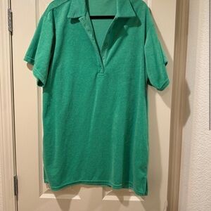 Brooklyn Karma Green Polo Shirt Men’s Size L – Casual Everyday Cotton Blend